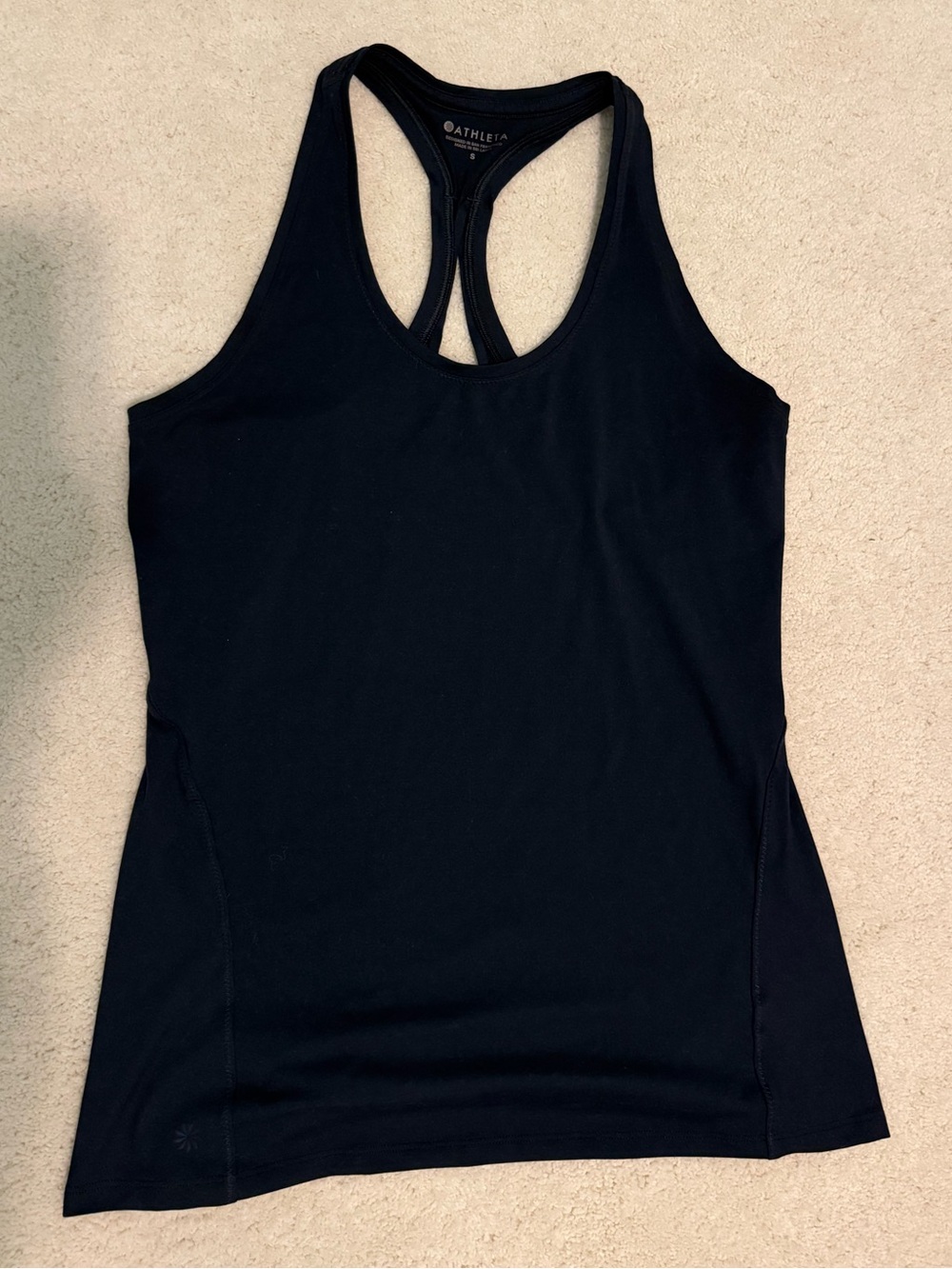 Athleta Navy Racerback Tank Top